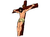 Jesus hanging on the cross